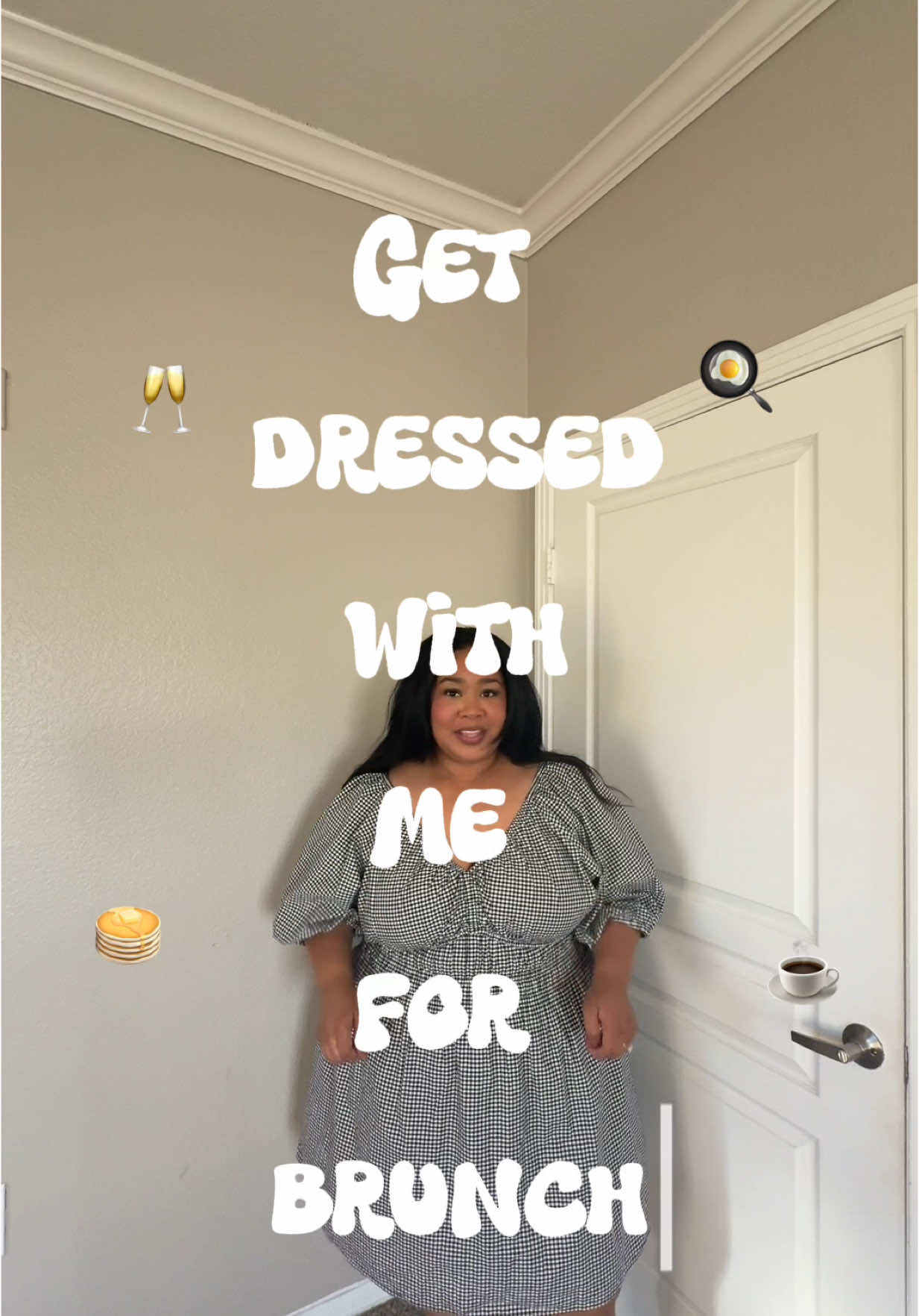 get dressed w me for brunch🥞🥂🥚🍳☕️🧇🍾 looooove date days teheheheh  Sandals & Dress - @Old Navy  Purse - @Amazon  #OOTD #grwm #brunch #brunchoutfit #fyp 