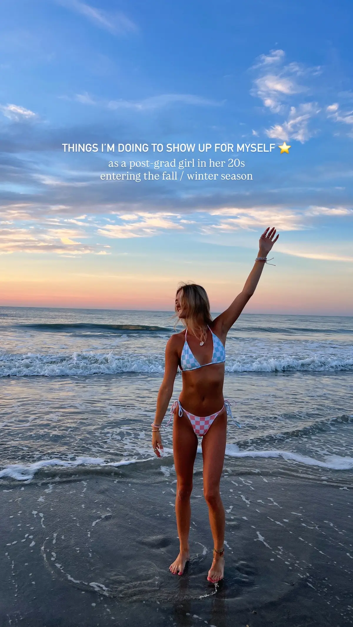 things i’m doing to show up for myself as a post grad girl in her 20s ⭐️ entering the fall / winter season  #advicetiktok #dailymotivation #postgradlife 
