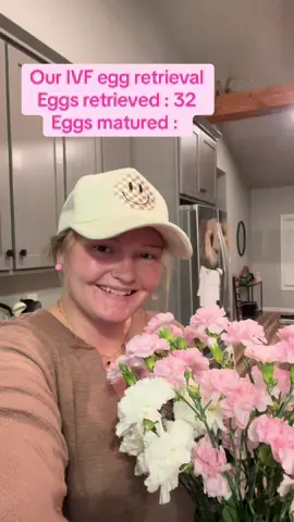 We got our mature egg count back after retrieval!! ✨🥹🥚         So proud of my body & so hopeful for the miracle baby god has in store for us🖤 #fyp #ivfjourney #faithoverfear #eggretrieval 