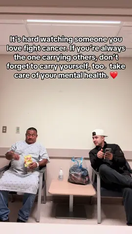 Taking my uncle to his cancer appointments has been one of the most challenging and humbling experiences of my life. Watching someone you love fight this battle changes everything, not just for them, but for everyone who loves them. I take care of my uncle, but I’m also the go to person in my family whenever something is needed. And while I’m grateful to be that person, it can get heavy sometimes.  If you’re in that position too, caring for family, holding everyone together, please remember your mental health matters just as much as theirs. ❤️ #fypシ #mentalhealthmatters #cancerawareness #familyfirst #fuckcancer   