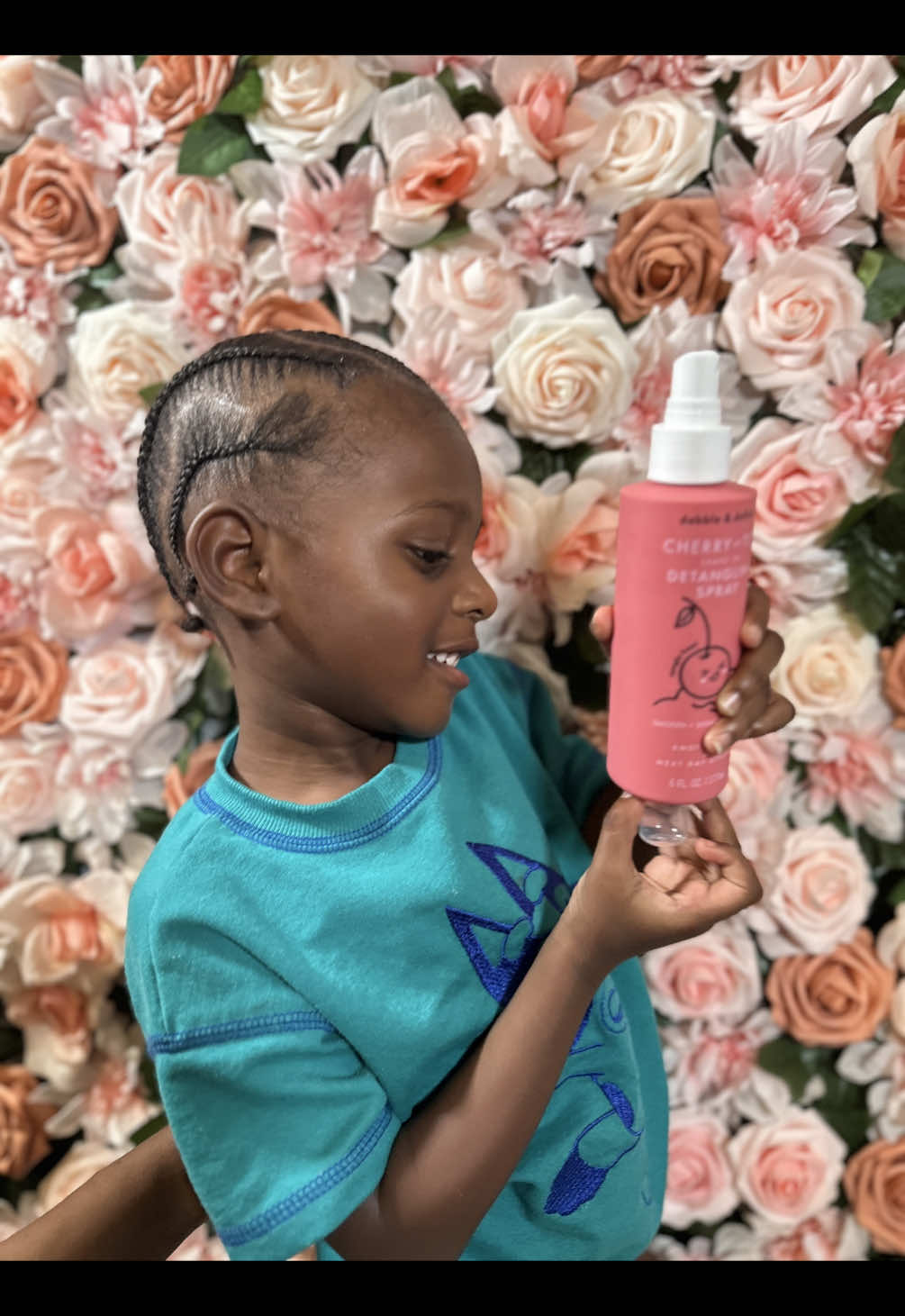I am working with @Dabble & Dollop to braid my sons hair with their new Cherry on Top leave in detangling spray. Use code MARY1024 and save $$ #flipthemist #cherryontopdetangler #sponsored   #toddlersoftiktok #toddlerhairstyles 