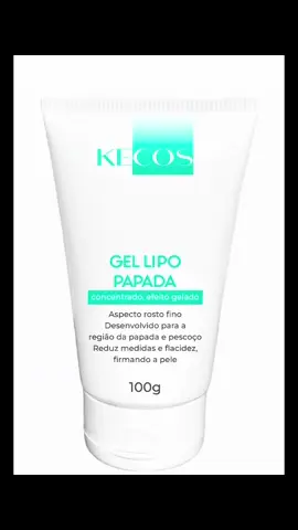 Gel redutor de Papada KECOS é a solução para quem sonha em ter um rosto definido harmônico.  #foryou #fyp #autocuidado #lipopapada #afinarrosto 