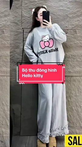 Bộ hellokity xinh xắn ai cũng mặc được #hottrend #xuhuong #thinhhanh #bodaitaythudong #bohellokitty 