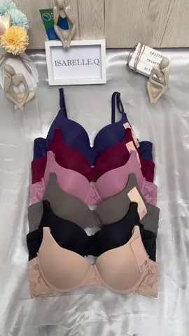 New Isabelle.Q w/Wire Push-up Bra Nylon Womenswear Lady Lingerie Army Sexy Basic 🌸 #YMN016 #brand #womenswear #highquality #bra 🥰