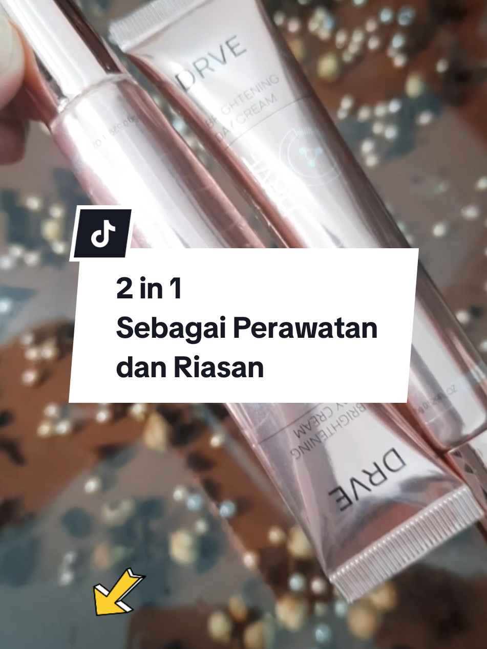 Brightening Daycream dari DRVE- Sebagai perawatan wajah dan foundation riasan#drve #brighteningdaycream #perawatandanriasan 