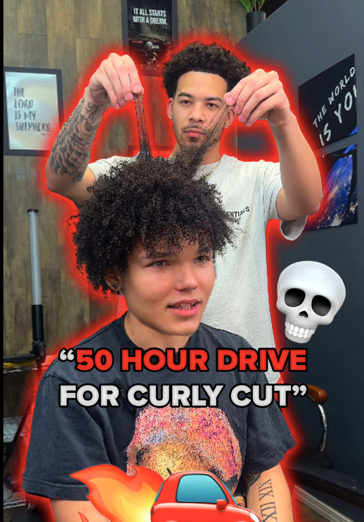 50 hours and $100 later…😅 Davenport, FL📍 121 Thrive Rd Davenport, FL 33896 accepting be new clients, link in bio to book.  #davenportbarber #haircuttransformation #curlycut 