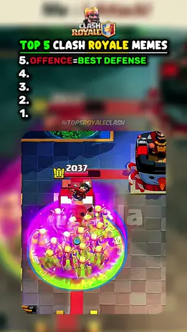 Top 5 Clash Royale Memes 👑 #clashroyale #clash #cr #clashroyalememes #fyp 
