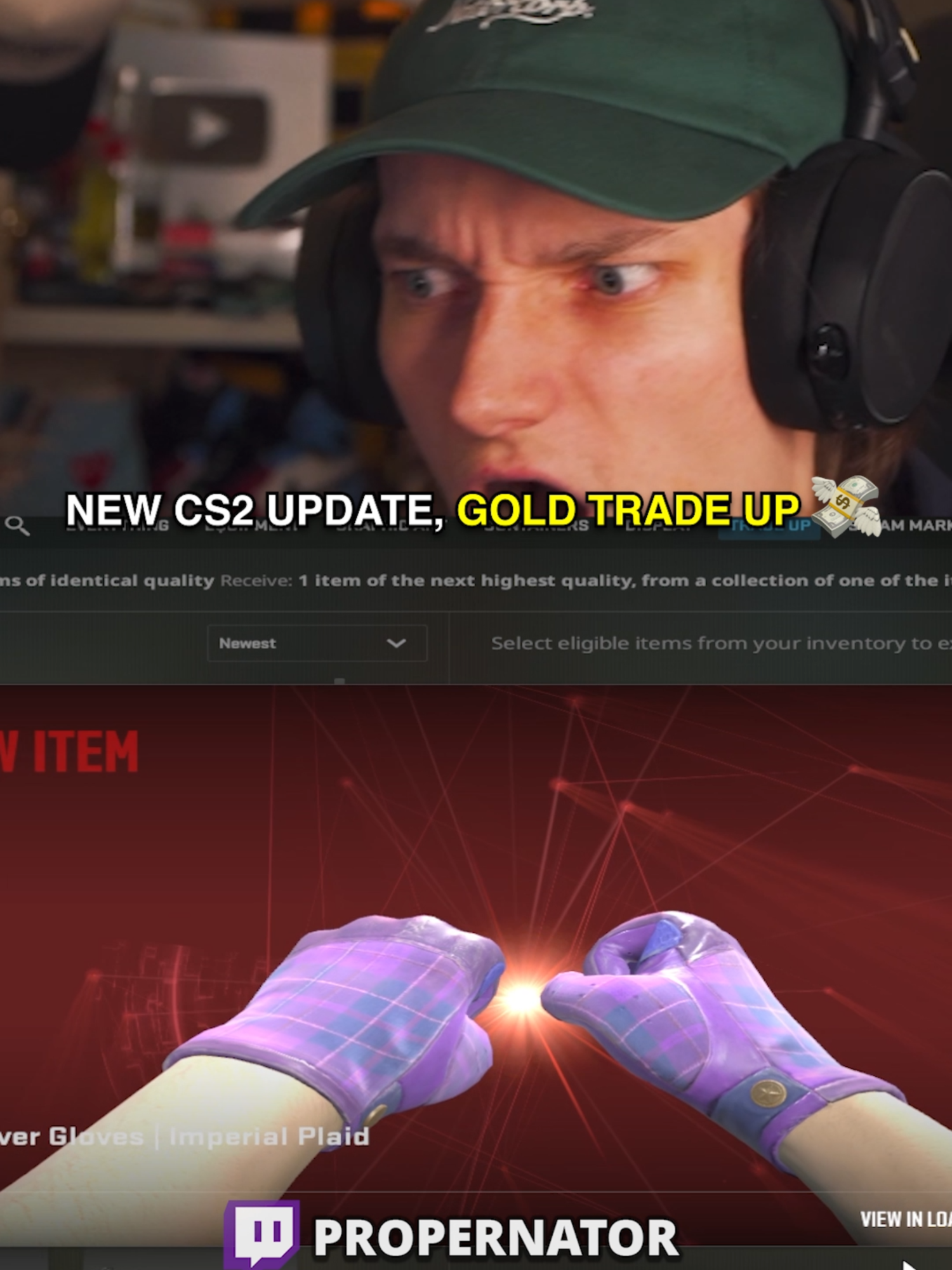 you can now trade up 5 reds for a knife/gloves🤯 #cs2 #counterstrike #counterstrike2 #csgo #gaming #twitch #fyp