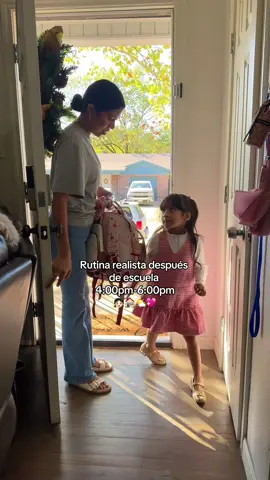 IG:katheulloa✨Rutina realista después de escuela con una sola niña 👧🏻💖 #prekinder #afterschoolroutine #MomsofTikTok #mamaprimeriza 