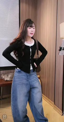 Áo Nỉ Tăm Thỏ Phối Cổ Trắng Cúc #aoni #aothun #thoitrangnu #xuhuong #vairal 