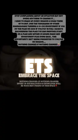 The opportunity has presented itself to you & now it’s your turn to decide what your going to do from here… Stay broke?? Probably. Bc your afraid of joining a community and education that can change your entire life in hours/days/months/ and sometimes years but I promise it’ll be worth it drop “ I’m ready” in comments and I’ll get you the details and links you need to start 🫶🏽😍 #digitalmarketing #ets #LIVEIncentiveProgram #LIVEMonetization #PaidPartnership 