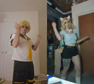 #duet with @Smoky🖤 + Milkslice💖 I know it's not perfect, I know I can't improve a lot, but this is my first attempt at part of the #happyhappyhalloween song as #KagamineLen . Please go easy on me in the comments. I am not very good at dancing. I actually change the speed of my recording so that the person I was using as an example was slower when I was recording so I can try to keep up the best I can. I also took the armbands and leg bands off for better mobility. 