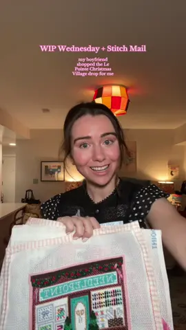 @Le Point Studio new Christmas Village canvases are here!! #lepointchristmasvillage #wipwednesday #needlepointtiktok #stitchmailmonday 