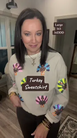 @Dear Lover Turkey sequin sweatshirt is screaming thanksgiving outfit! 🦃🤎 grab it now!! #thanksgiving #thanksgivingdinner #pullover #turkeyday #thanksgivingturkey 