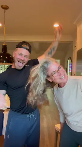 neighbor needed a wash and blow 😊 #hair #hairtok #blowdry #curlyhair 