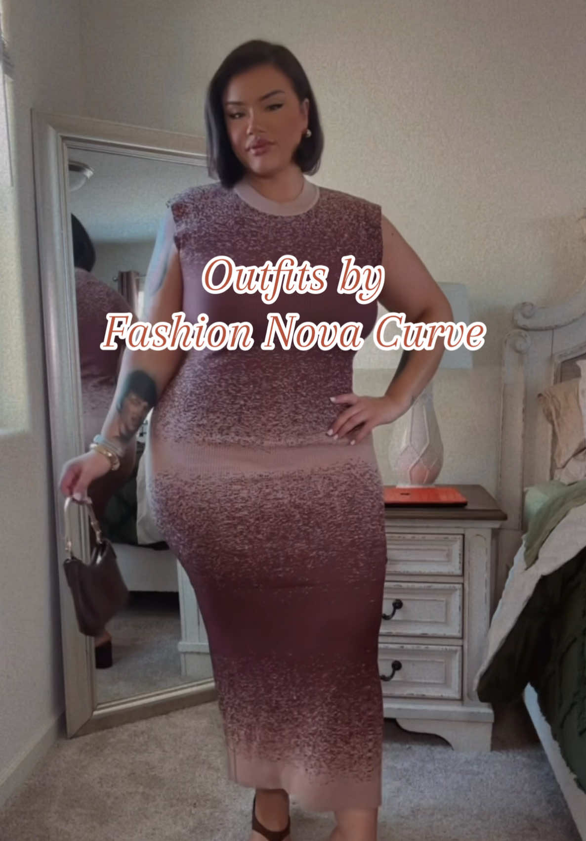 @FashionNovaCURVE•Which is your favorite?❤️ “Mono Mood Maxi Sweater Dress” “Audrey Lace Up Maxi Dress”