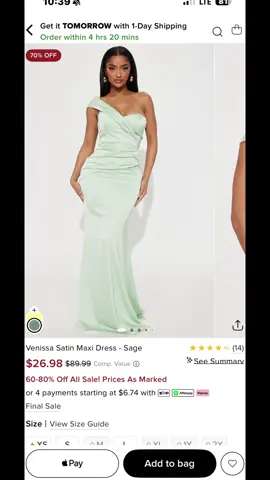 #fashionnova this is the Venissa Satin Maxi Dress - Sage I purchased for a wedding in a 1x and I love it .it had enough space and everything #fyp #foryoupage #fashiontiktok #MomsofTikTok #shopping #weddingdress #canicallyourose #trending #viralvideo 