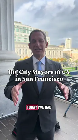 I had the honor of hosting California’s Big City Mayors in San Francisco for the first ever Big City Mayor Summit. Today, we discussed our shared priorities of homelessness, housing, and economic development. San Francisco is a city on the rise—and this summit showed how we’re united in achieving real progress throughout California. I look forward to continuing this alongside my fellow mayors and our state partners.