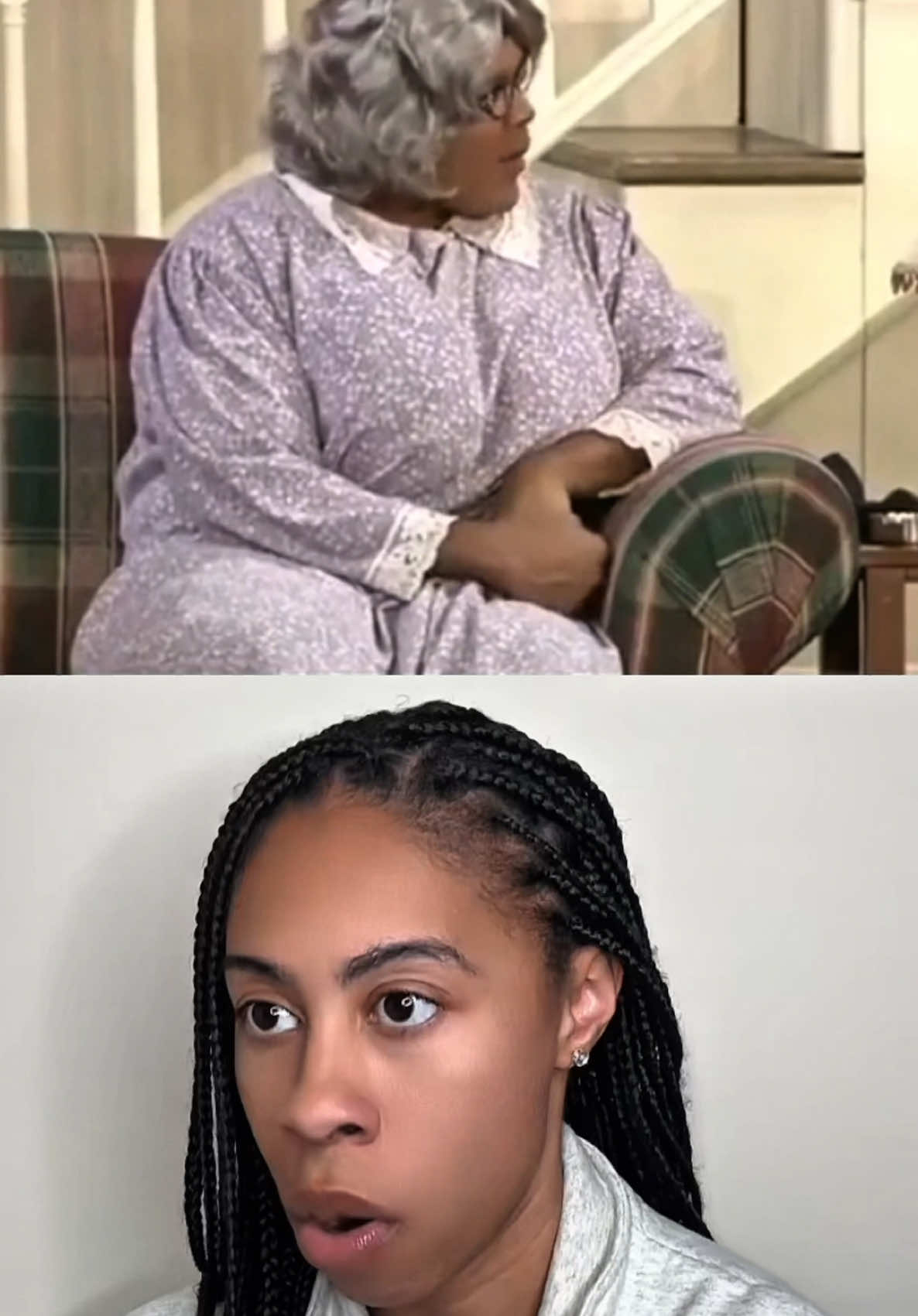 “Your wife clothes and sheets smell like KENTE OIL… That man smell like KENTE OIL…” 😭😭😭 Y’all want pt.2? 😂👀 Play: Madea Goes to Jail #fyp #fypシ 