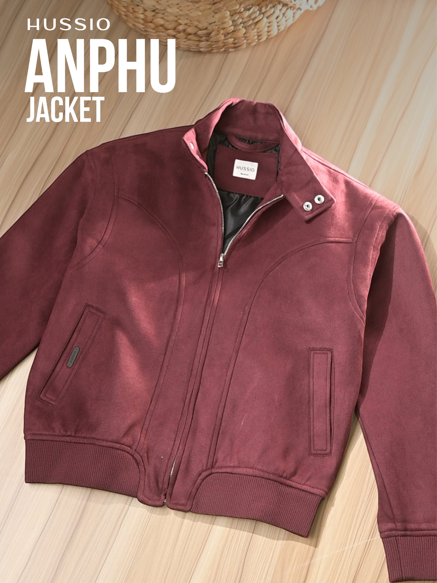 The Jacket Up Body ANPHU gam màu đỏ mận cực lạ mắt và cuốn hút #hussio #TheJacketUpBody #aokhoacANPHU #aokhoacdalon