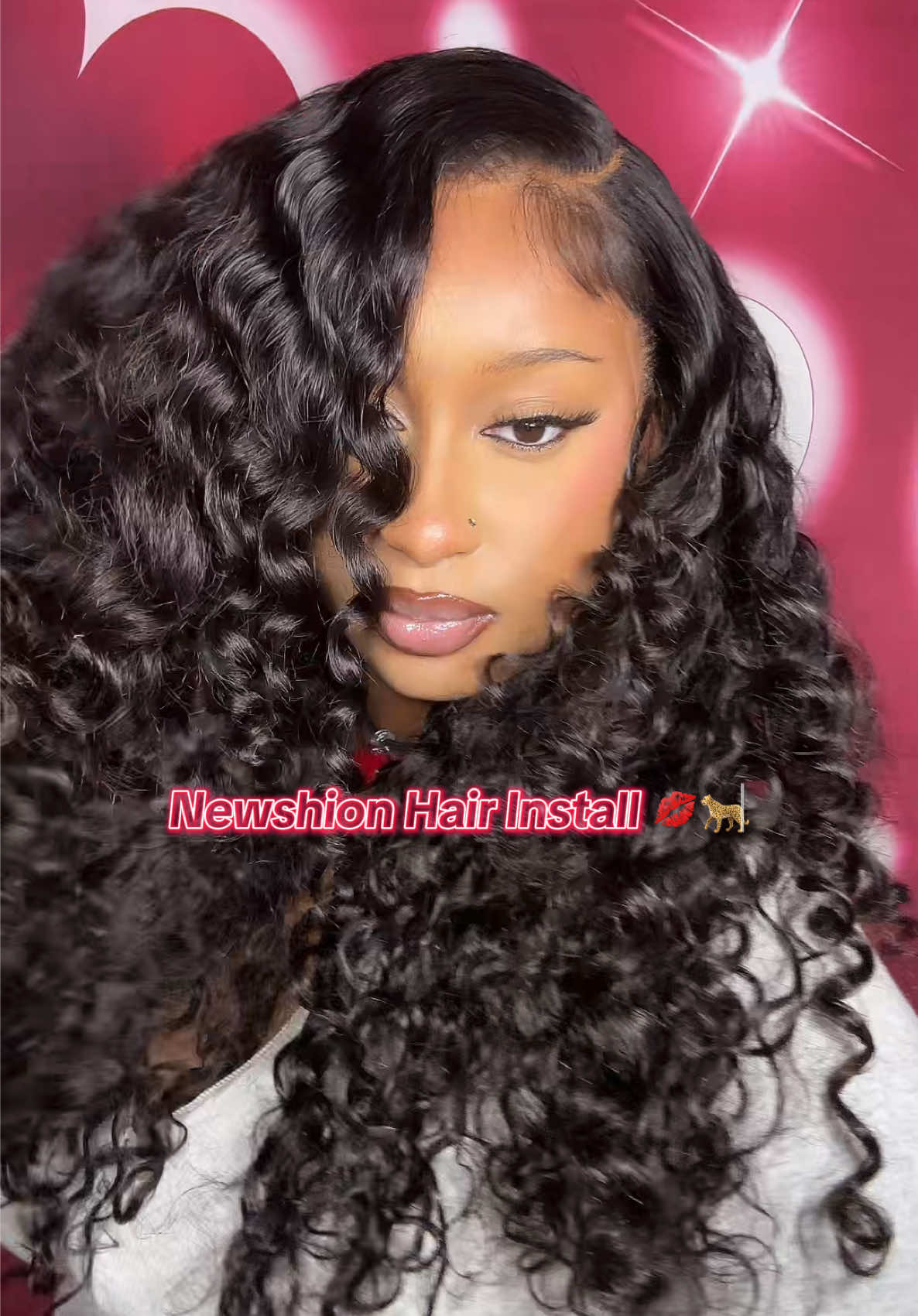 @Newshion_hair 🎀🖤  link in bio #fyp #foryoupage #hairtutorial #hairinspo #hairstyle #amazonwig #amazonmusthaves #tutorial #wiginstalltutorial #frontalwig 