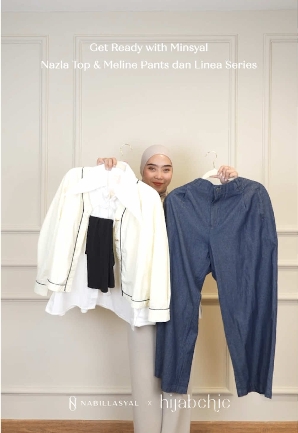 Style manis ala Nabillasyal? Bisa banget! Kolaborasi kece ini hadir dengan sentuhan feminin, warna lembut, dan desain yang timeless ✨ #Nabillasyal #ByeByeJarumPentul #thepallateofyou #nabillasyalxhijabchic 