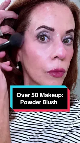 A beautiful powder blush with a diffused blurring effect that’s perfect for mature skin over 50, by @Too Faced #makeupover50 #tiktokshopcreatorpicks #matureskinmakeup #genxwomen 