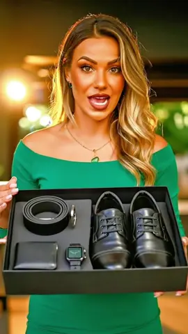 Kit sapato + cinto + carteira + relógio. Super completo #sapato #kitsapato #relogio #cinto 