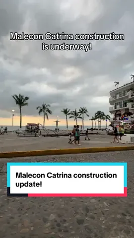 Malecon #catrina construction has begun! #puertovallarta #diadelosmuertos #halloween #mexico 