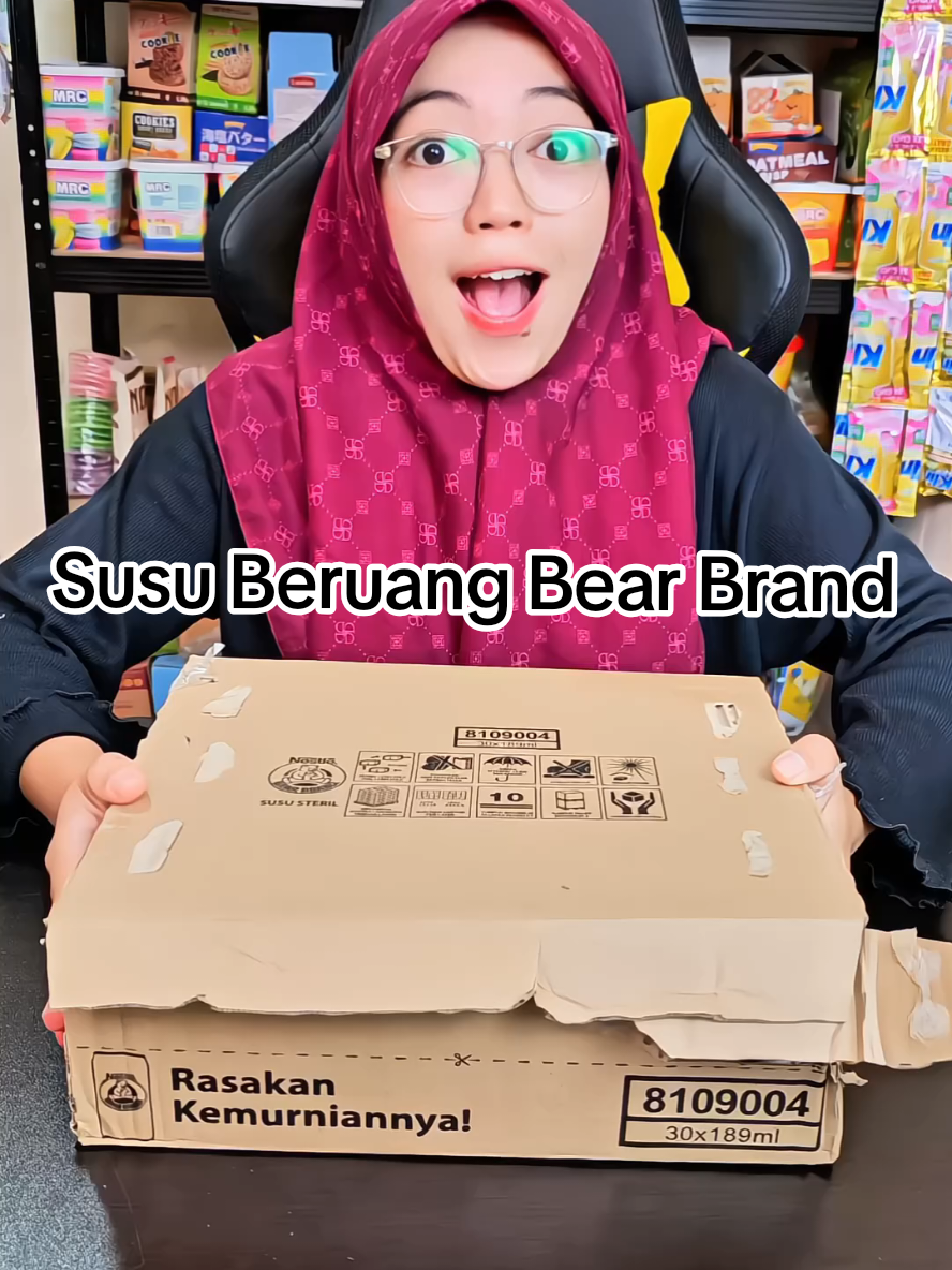 Susu Beruang Bear Brand 1 Dus isi 30 TOPLES nih buruan cocok untuk ide jualan di warung atau stok dirumah #susu #susuberuang #bearbrand #tehtating #wibgajian 