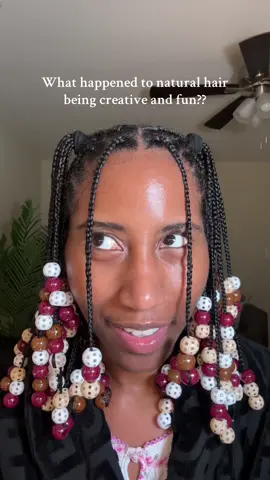 Back in the day, wearing our natural hair came with so much creativity and uniqueness that everyone enjoyed having fun styling and creating hairstyles that people tried to replicate and make into their own. We all had our own individuality, but now everyone is stuck on getting booty crack length hair by the use of magic hair growth oils, potions, and edge drops.  What happened to just wearing your hair…. Having fun and just creating hairstyles because we could??!  I miss how the natural hair community was when we were creating updos, twisted or braided Mohawks, buns, or intricate weaving patterns of braids and twists, etc. I miss the fun of HAIR.  #naturalhair #naturalhairstyles #curlyhair #hairtok 