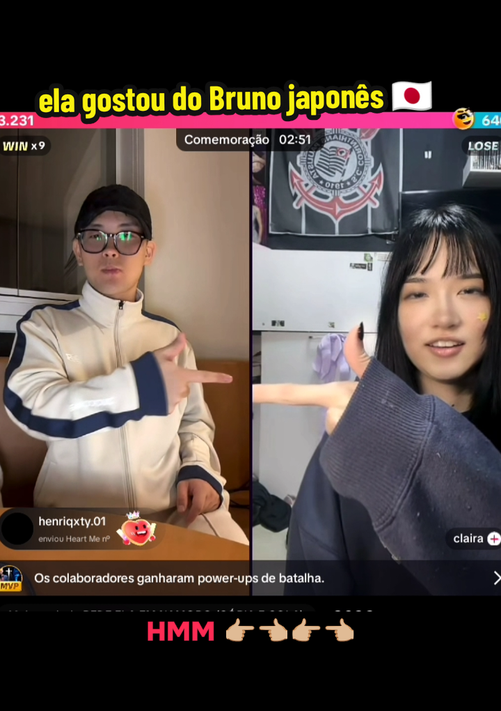 Ela gostou do Bruno? 🤔@🇯🇵🇧🇷Bruno🏔️@claira   @Zago  #brunojapones🇯🇵 #fyp #meme 