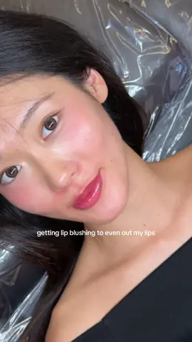 My lips are finally even by the most talented and thoughtful @Blushedbyrosie #lipblushing #koreanlipblushing #korea #treatment #makeup 
