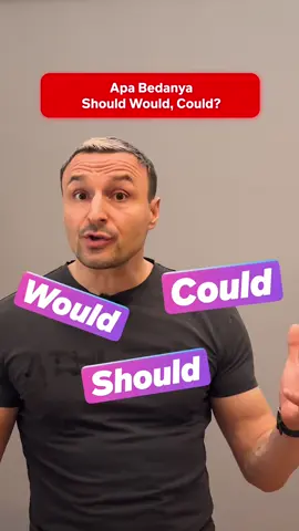 Siapa nih yang masih bingung bedain penggunaan SHOULD / WOULD / COULD? 🤔  Padahal gampang banget loh kalo kamu tau tips yang ada di video! 👀✨ #bahasainggris #bahasainggrispemula #bahasainggrismudah #englishtips #learnenglish 