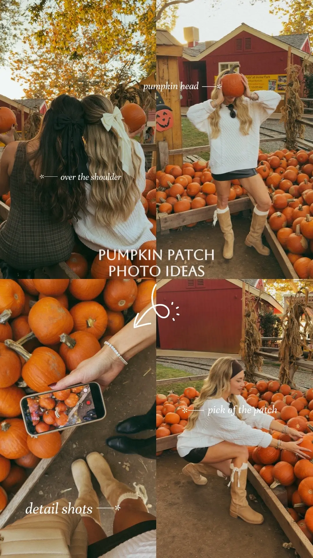 To have a pumpkin patch date before October is over! Save if you need some cute and easy photo inspiration 📸 #pinterestaesthetic #pumpkinpatch #fallaesthetic 