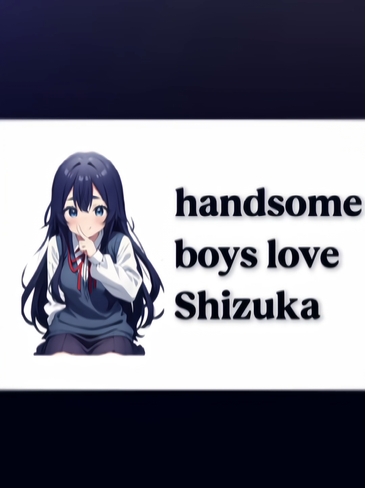 handsome boys love Shizuka#animeedit #fyp #the100girlfriendswholoveyou #Shizuka 