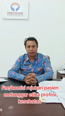 fee atau komisi rujukan pasien melanggar kode etik profesi kesehatan 