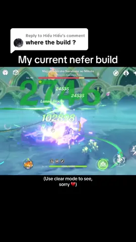 Replying to @Hiếu Hiếu currently trying to get more crit rate but she’s amazing with lauma ❤️‍🩹🙏🥹 #genshin #nefer #genshinimpact33 #genshinimpactshowcase #nefergenshin 