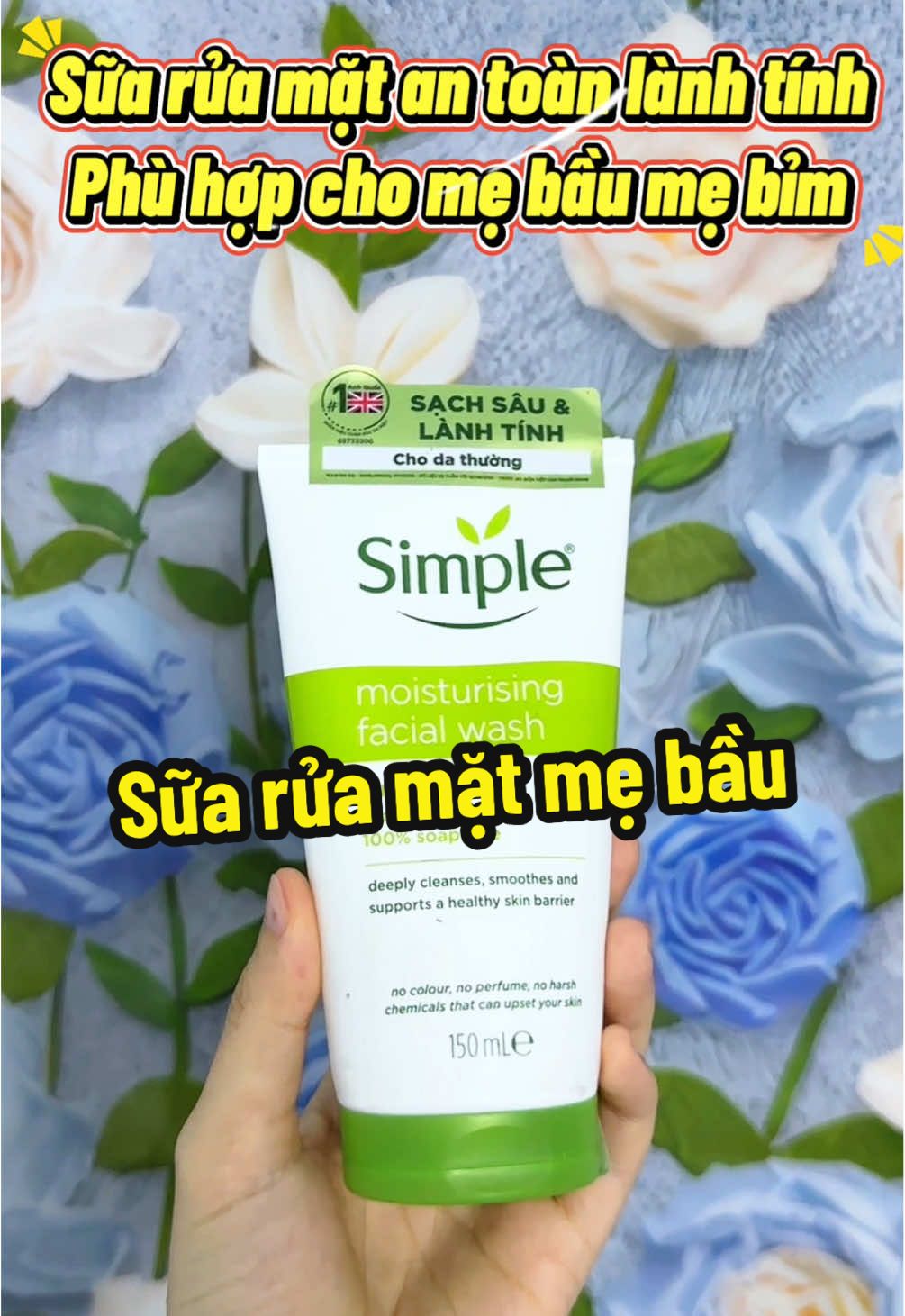 Sữa rửa mặt an toàn lành tính phù hợp cho mẹ bầu mẹ bỉm #suaruamat #suaruamatsimple #skincare #duongdamebau #meemtep  @Mẹ em Tép  @Mẹ em Tép  @Mẹ em Tép 