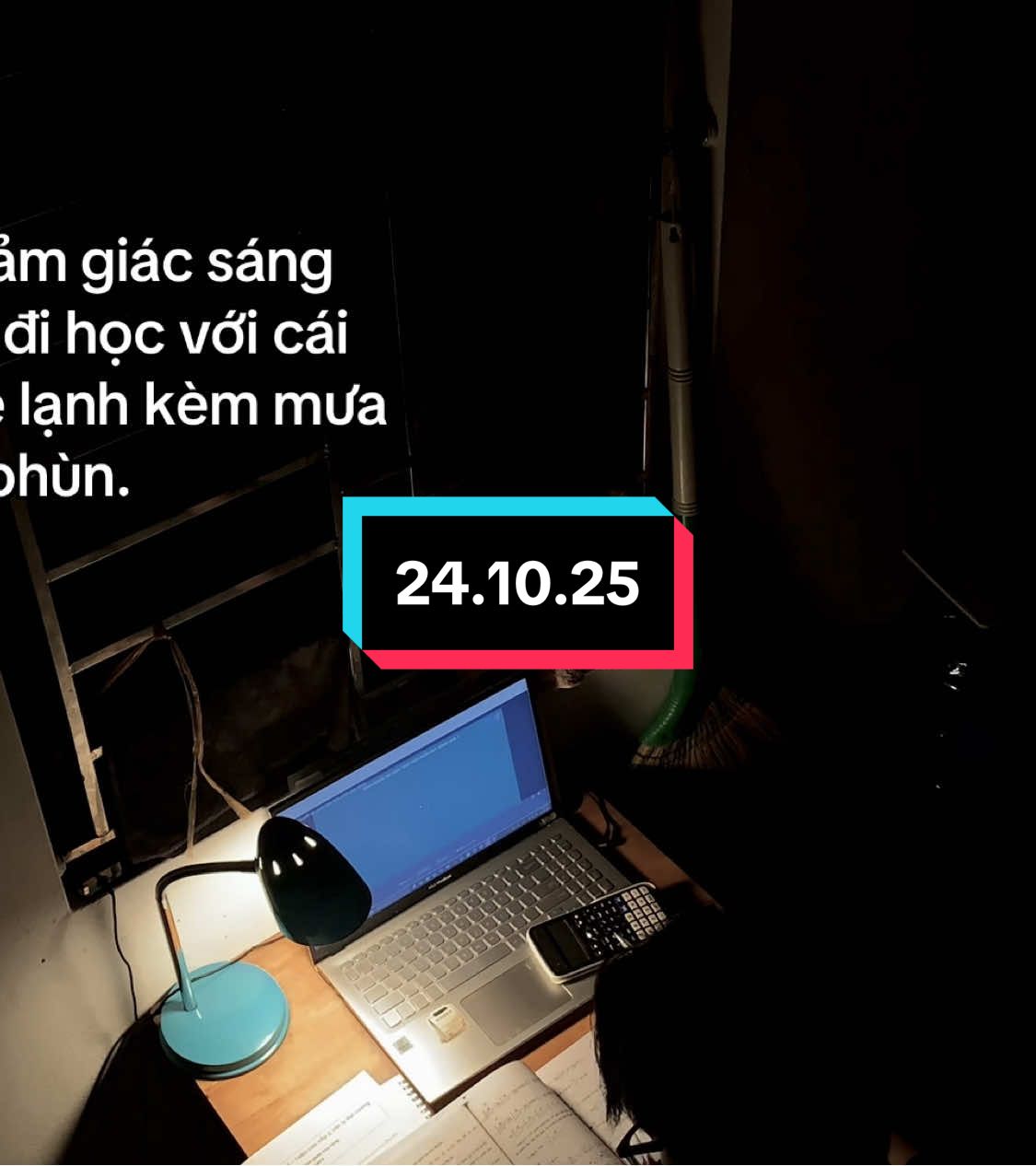 | 24.10.25 | : Thực sự chỉ muốn nghỉ học chỉ để nằm trên giường ngủ cho đã một cái ! #tsv #2007 #studywithme #studymotivation #dailyvlog 