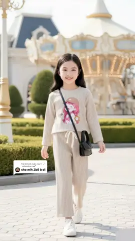 Trả lời @𐙚 ‧₊˚ ⋅𝐜𝐨𝐥𝐚𝐭𝐨𝐢𝐢𝐧𝐞☆✔ MMình ấn vào giỏ hàng màu vàng góc trái video để săn nhé ạ. Bộ len tăm bé gái xinh lắm ạ #thoitrangtreem #thoitrangchobe #bolentambegai #bolentamchobe #setbobegai 