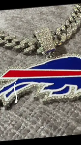Get you iced out Bills necklace. #billsfootball #jewelryoftiktok #icedoutjewelry #jewelry #buffalobillsfootball 
