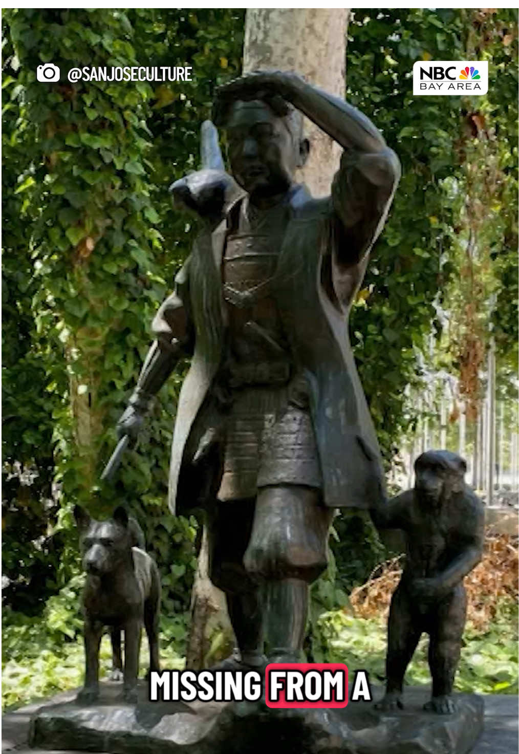#Momotaro statue stolen from #SanJose park • #BayArea 