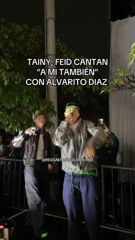Tainy y Feid cantaron “A Mi También” con Alvarito Díaz en Medellín 🇨🇴 #ferxxo #tainy #alvarodiaz #ferxxo444 #medelllin 
