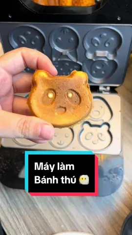 Máy làm bánh thú hoạt hình siêu cưng, có tặng kèm công thức trên live , máy vuông này nướng thích bánh chín đều.#xh #viral #xuhuong #sokany 