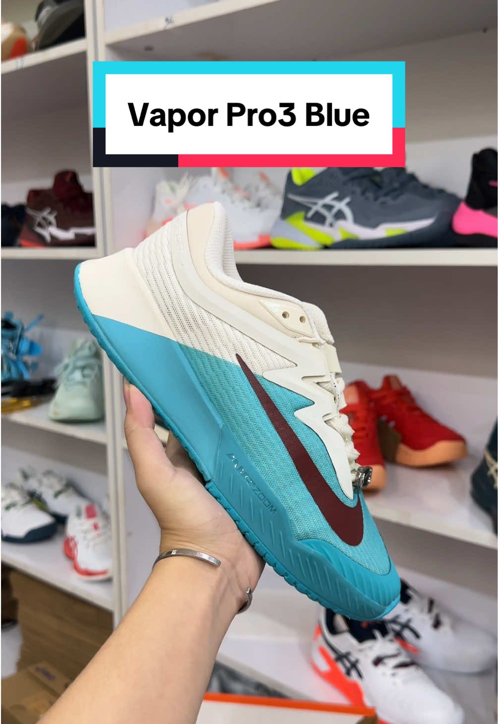 Về bù size màu xanh siêu hot này ạ 🩵 #RussiaSnk #pickelball #Tennis #vaporpro3 