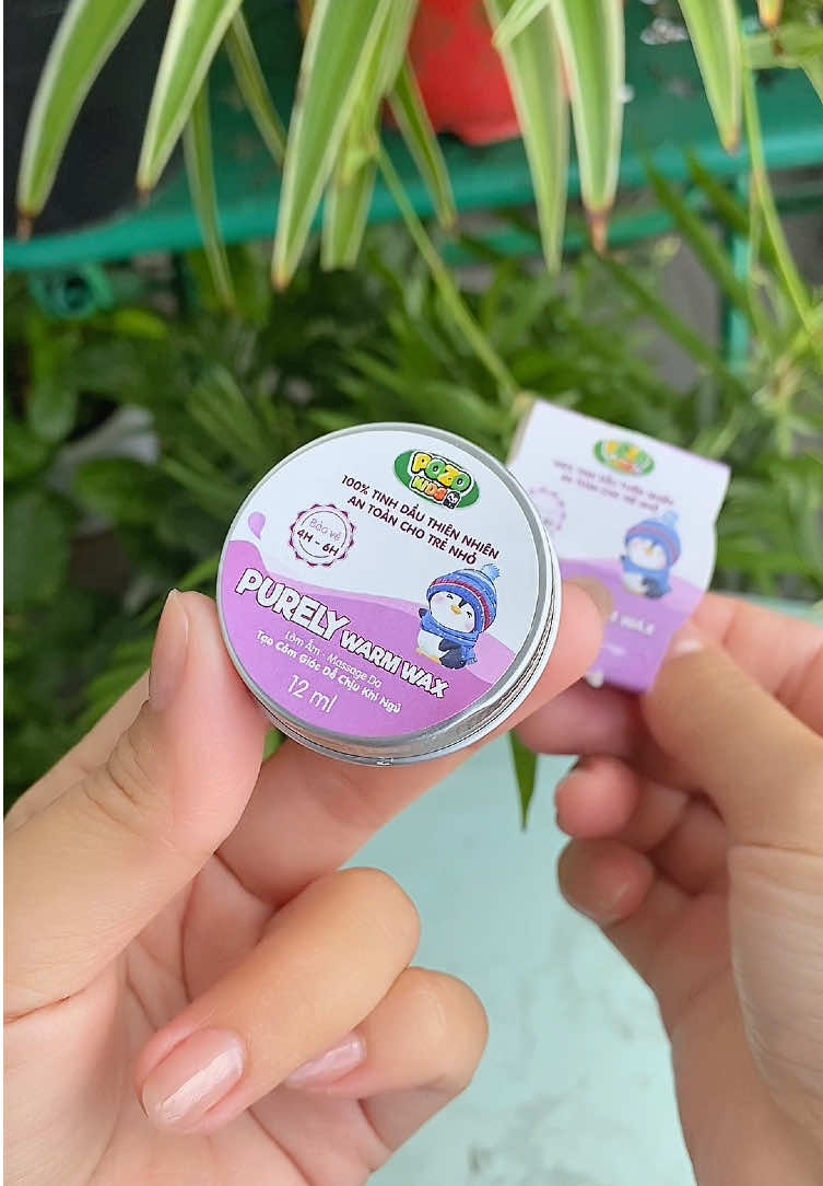 Sáp Làm Ấm Da - POZOKIDS - Purely Warm Wax - Giúp Làm Ấm, Tạo Cảm Giác Dễ Chịu Khi Ngủ, Massage Da, Làm Thơm Da - Lọ 12ml #mmxviii216 #pozokids #saplamamda 