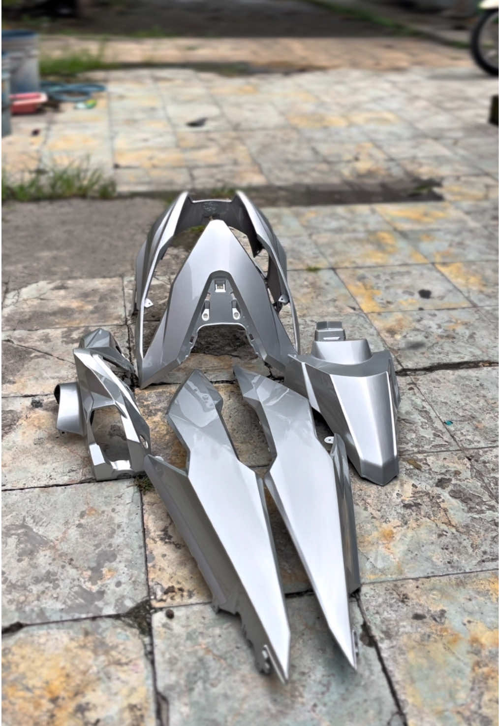 Body beat silver metalic #repaintvelg #demak #repaintdemak #repaintbody #catvelg 