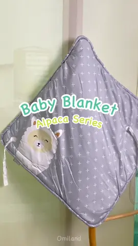 Tidur bayi makin nyaman pakai baby blanket alpaca series😍✨ #babyblanket #selimutbayi #omiland 