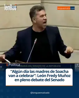 Tensión en el Senado 🇨🇴 En medio de una fuerte discusión, León Fredy Muñoz lanzó duras palabras contra Álvaro Uribe Vélez y mencionó a las madres de Soacha, generando rechazo entre senadores del Centro Democrático. #Congreso #Senado #Uribe #LeónFredyMuñoz 